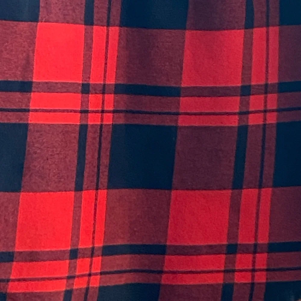 Cat & Jack Red Plaid Button Down Shirt Size XS (4/5) Great Condition